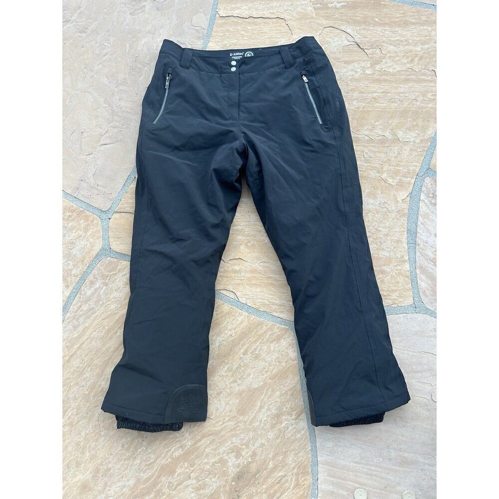 Killtec Women’s Pants 16 Black Ski Lined Water Resistant Windproof BZ